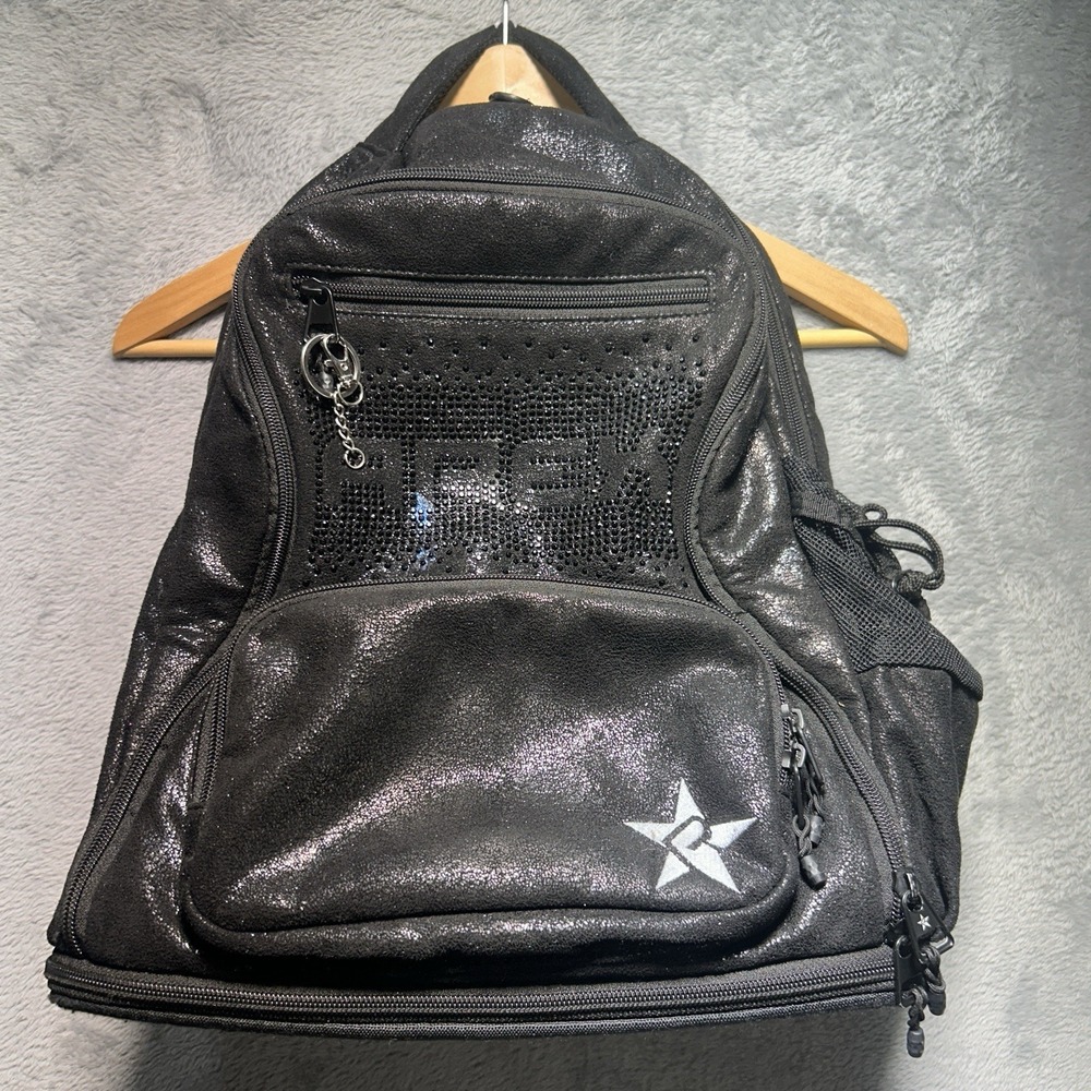Rockstar SUEDE Dream Bag Cheer SISSYROCKSTARXD Black Faux Rebel Crystal 2 size